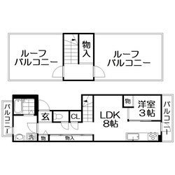 カーサウガタの物件間取画像